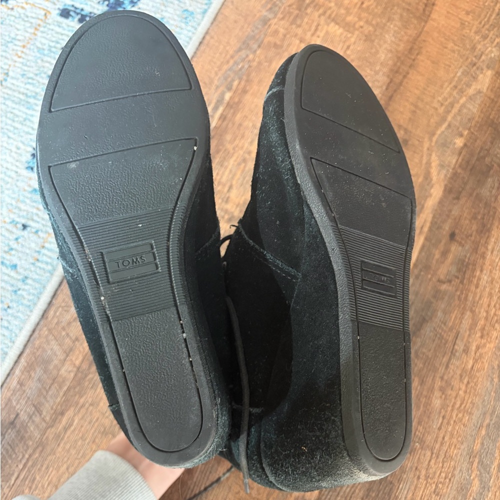 TOMS womens Black wedge  Boots
